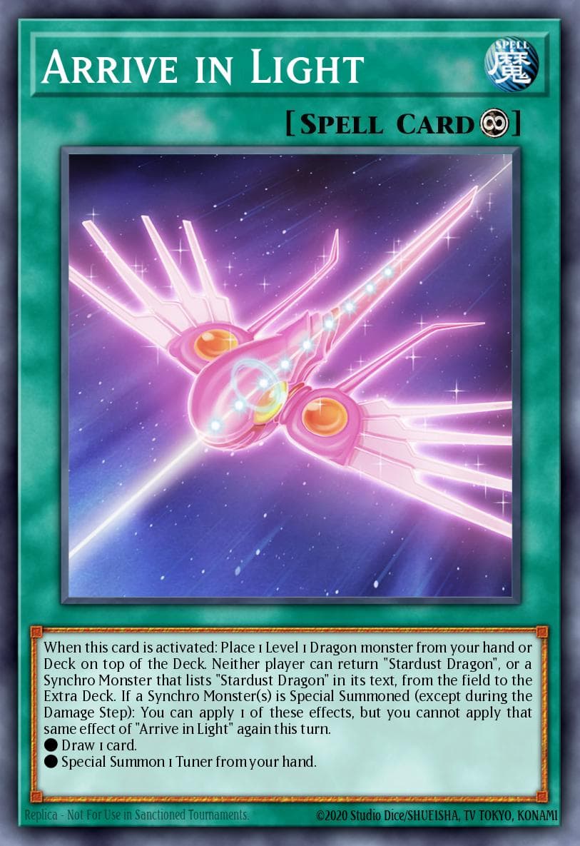 Arrive in Light Dawn of Majesty Premiere! promotional card card