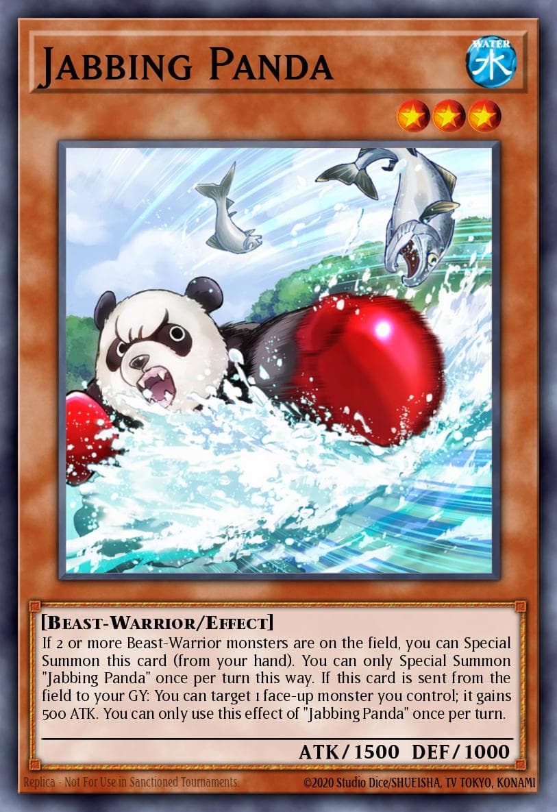 Jabbing Panda Phantom Rage Premiere! promotional card card