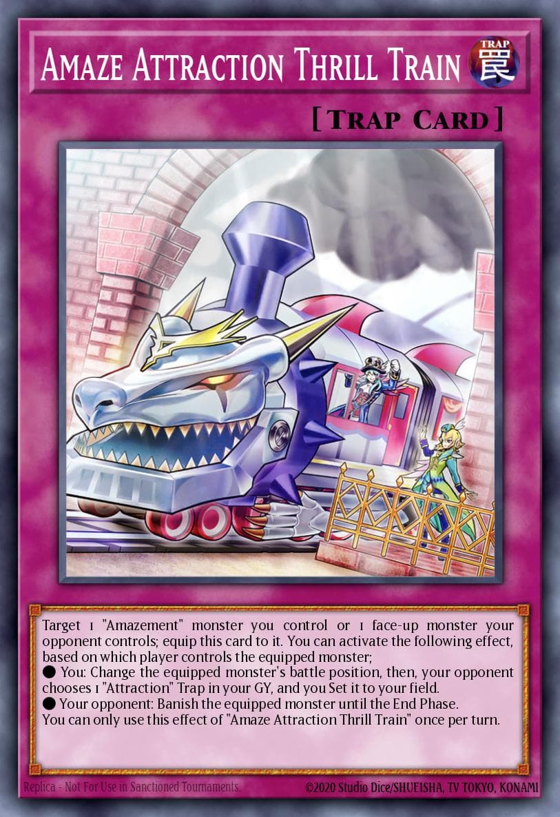 Amaze Attraction Thrill Train Power of the Elements card
