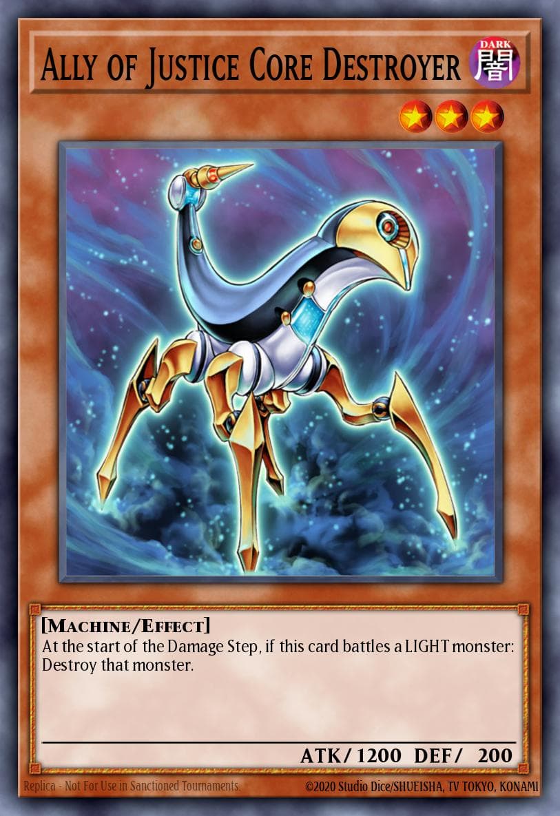 Ally of Justice Core Destroyer The Shining Darkness Sneak Peek Participation Card card