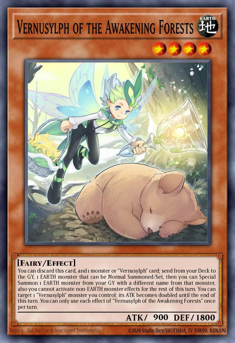 Vernusylph of the Awakening Forests Power of the Elements card