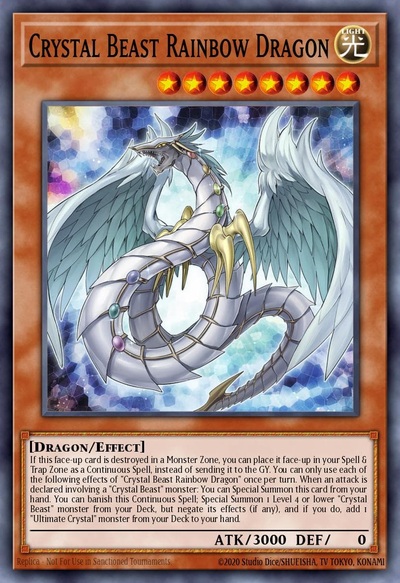 Crystal Beast Rainbow Dragon Structure Deck: Legend of the Crystal Beasts card