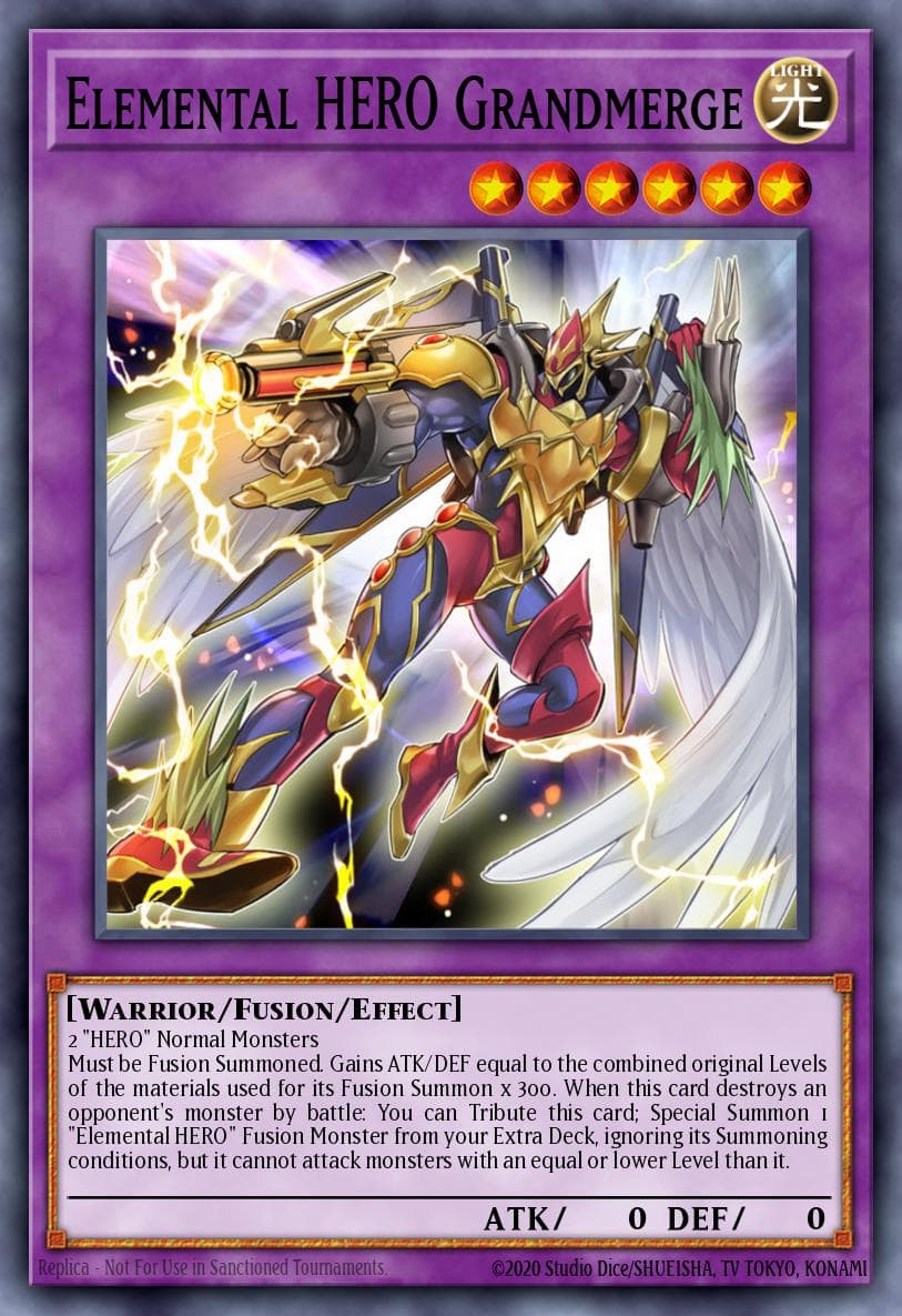 Elemental HERO Grandmerge Duel Power card