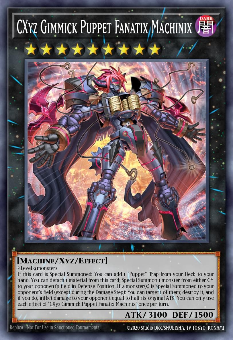 CXyz Gimmick Puppet Fanatix Machinix The Infinite Forbidden card