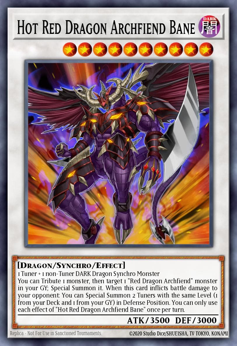 Hot Red Dragon Archfiend Bane High-Speed Riders card