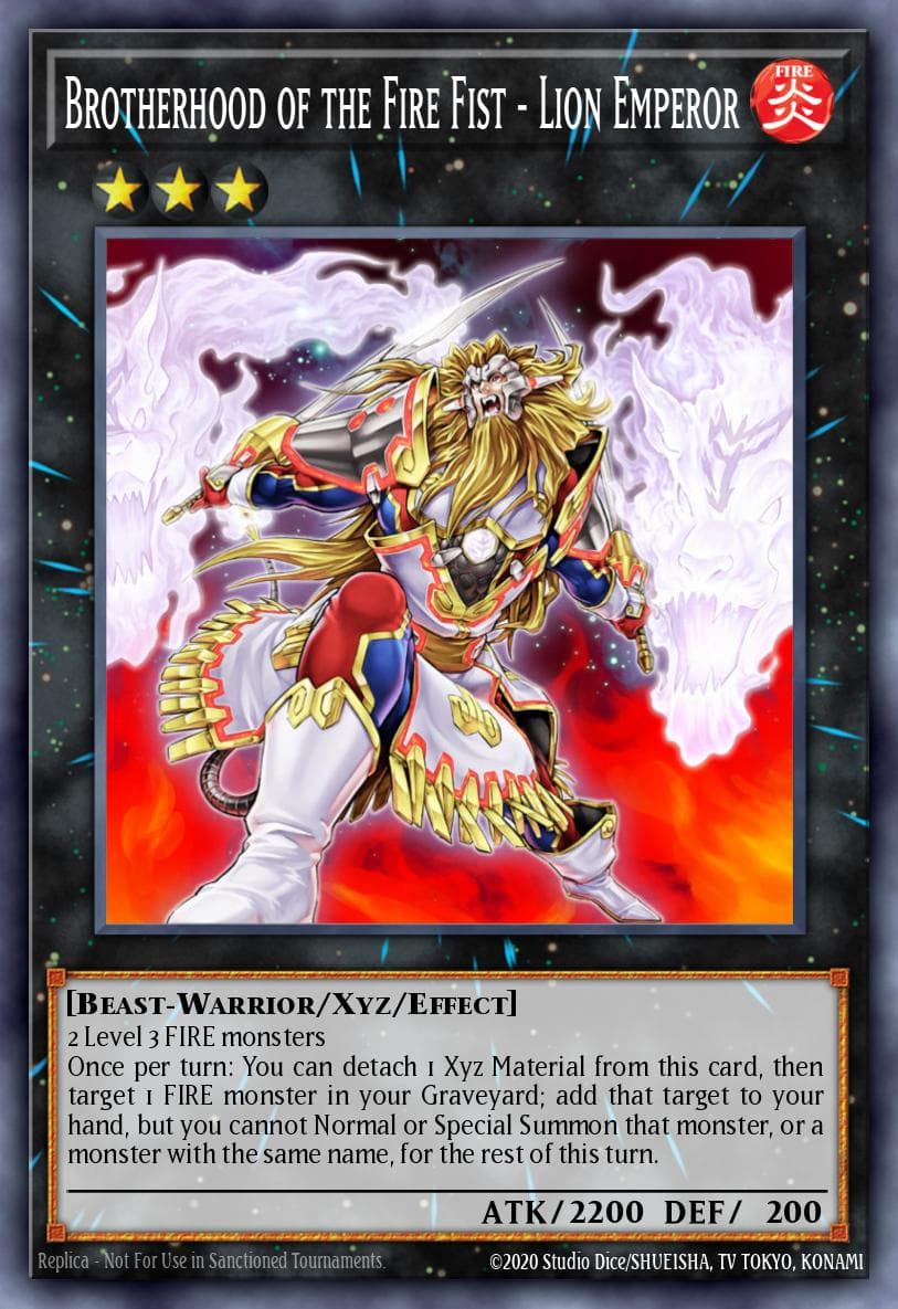 Brotherhood of the Fire Fist - Lion Emperor Cosmo Blazer: Special Edition card
