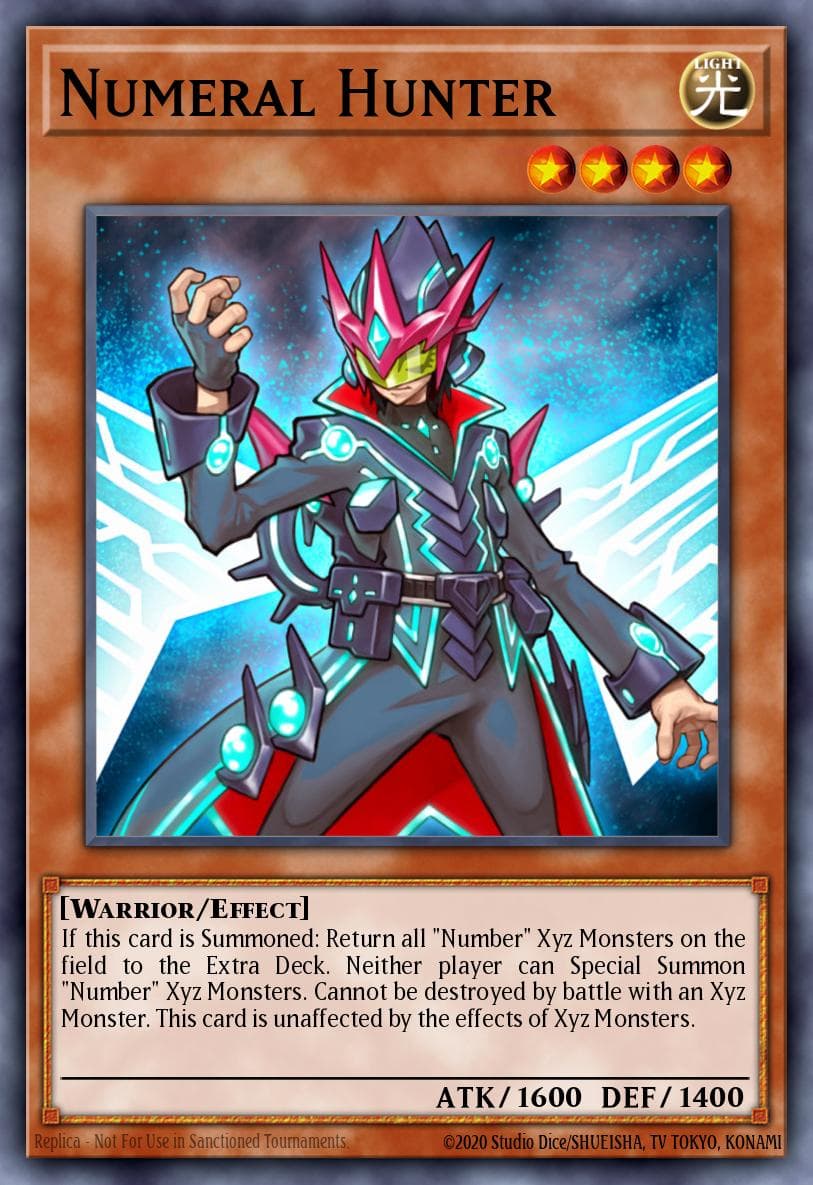 Numeral Hunter World Superstars card