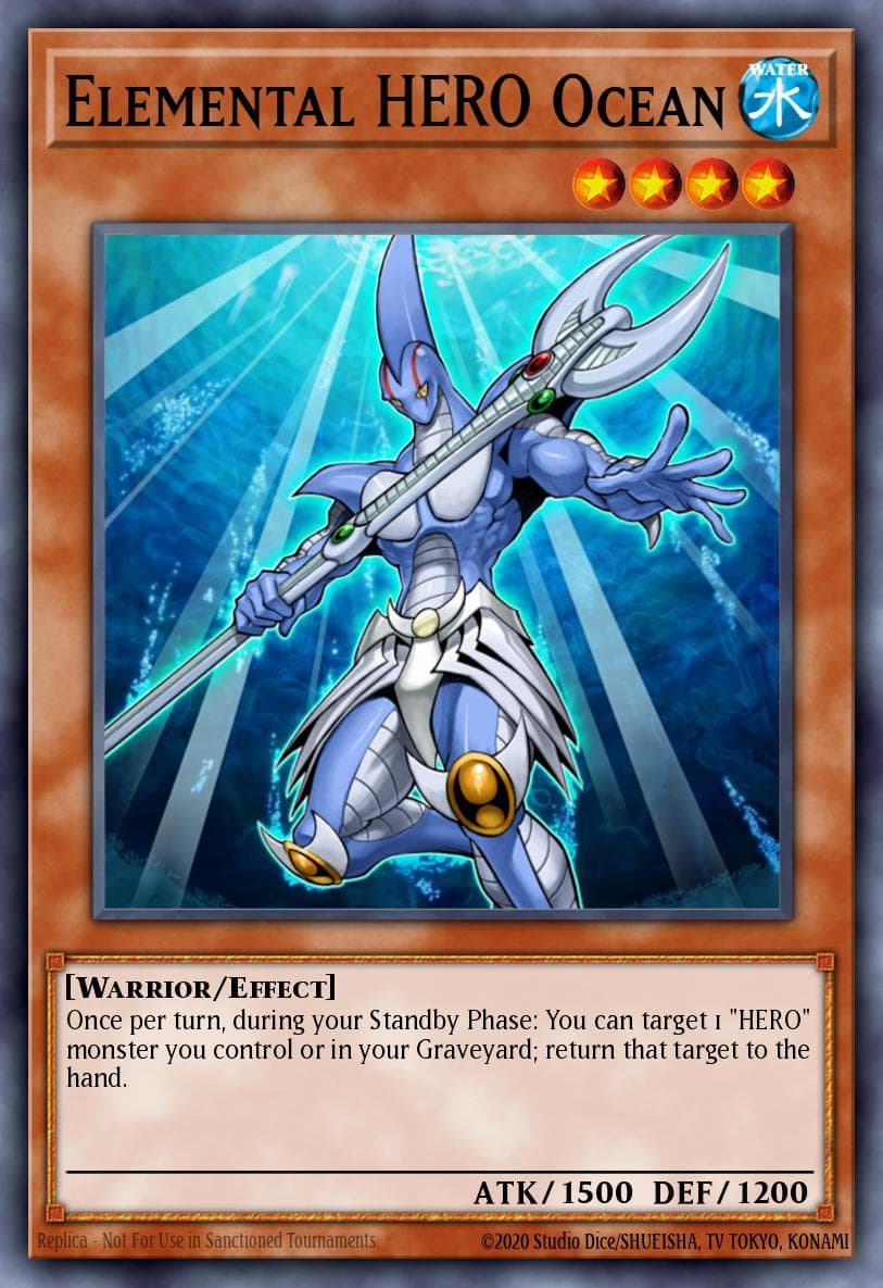 Elemental HERO Ocean HERO Strike Structure Deck card