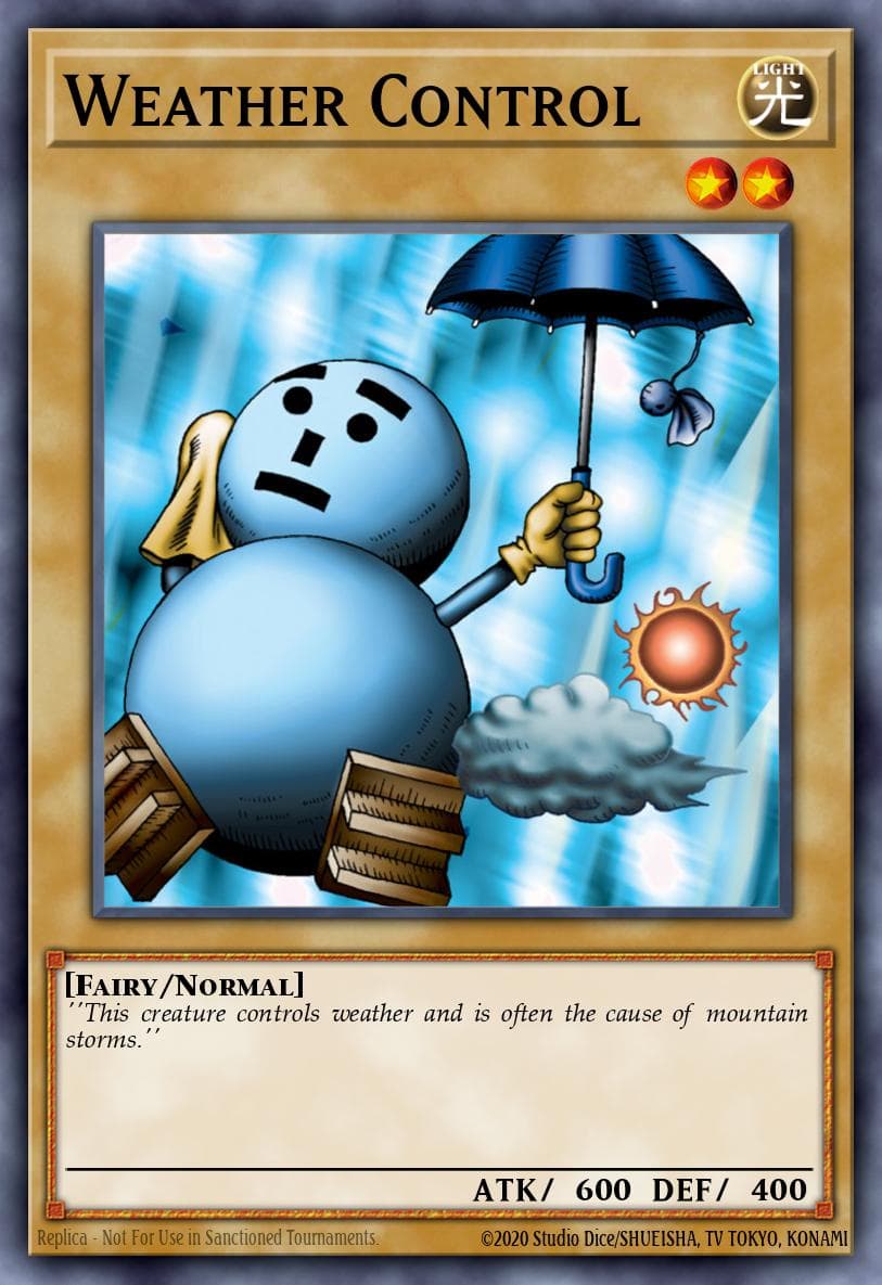 Weather Control 游戏王 card
