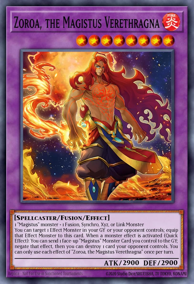 Zoroa, the Magistus Verethragna Battles of Legend: Monster Mayhem card