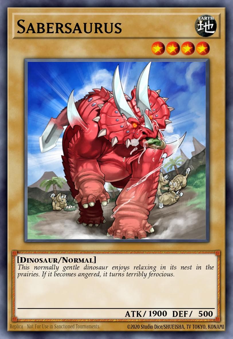 Sabersaurus Structure Deck: Dinosaur's Rage Special Set card