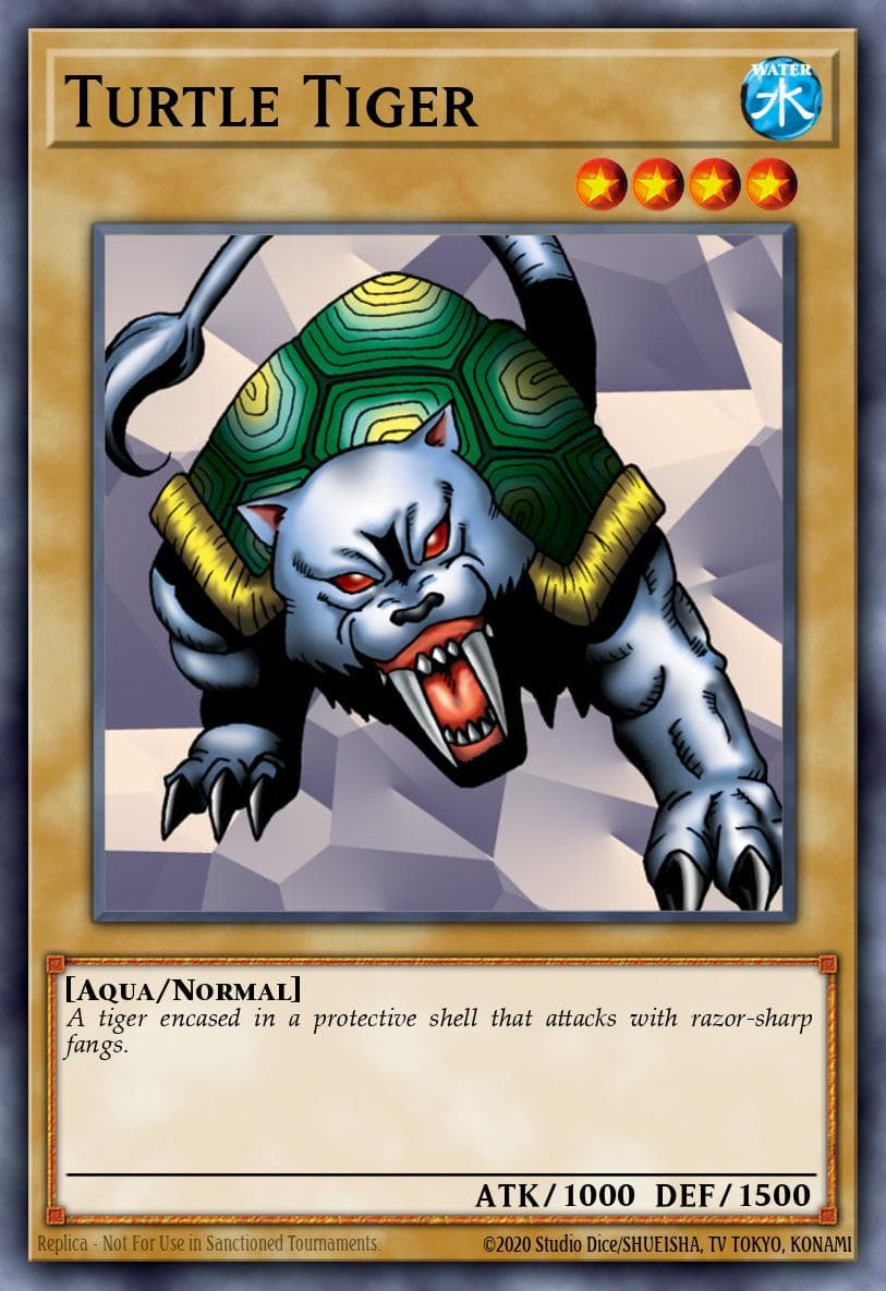 Turtle Tiger Legend of Blue Eyes White Dragon card