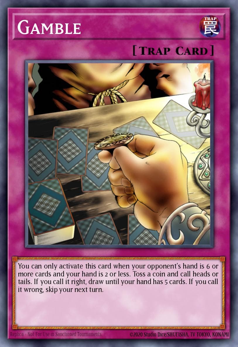Gamble 游戏王 card