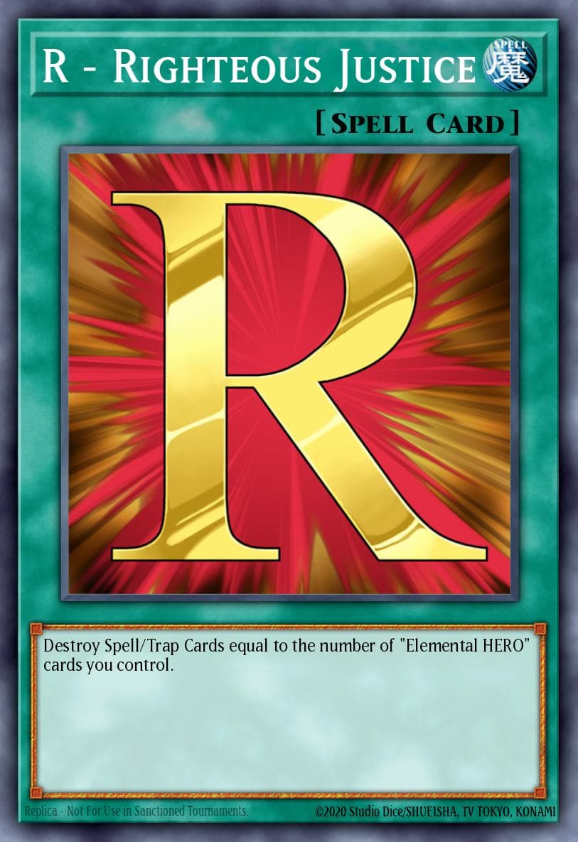 R - Righteous Justice Duelist Pack: Jaden Yuki 2 card