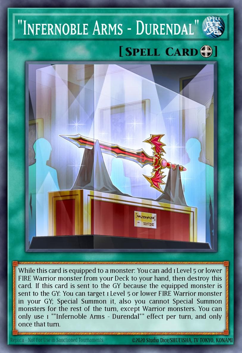 "Infernoble Arms - Durendal" Amazing Defenders card