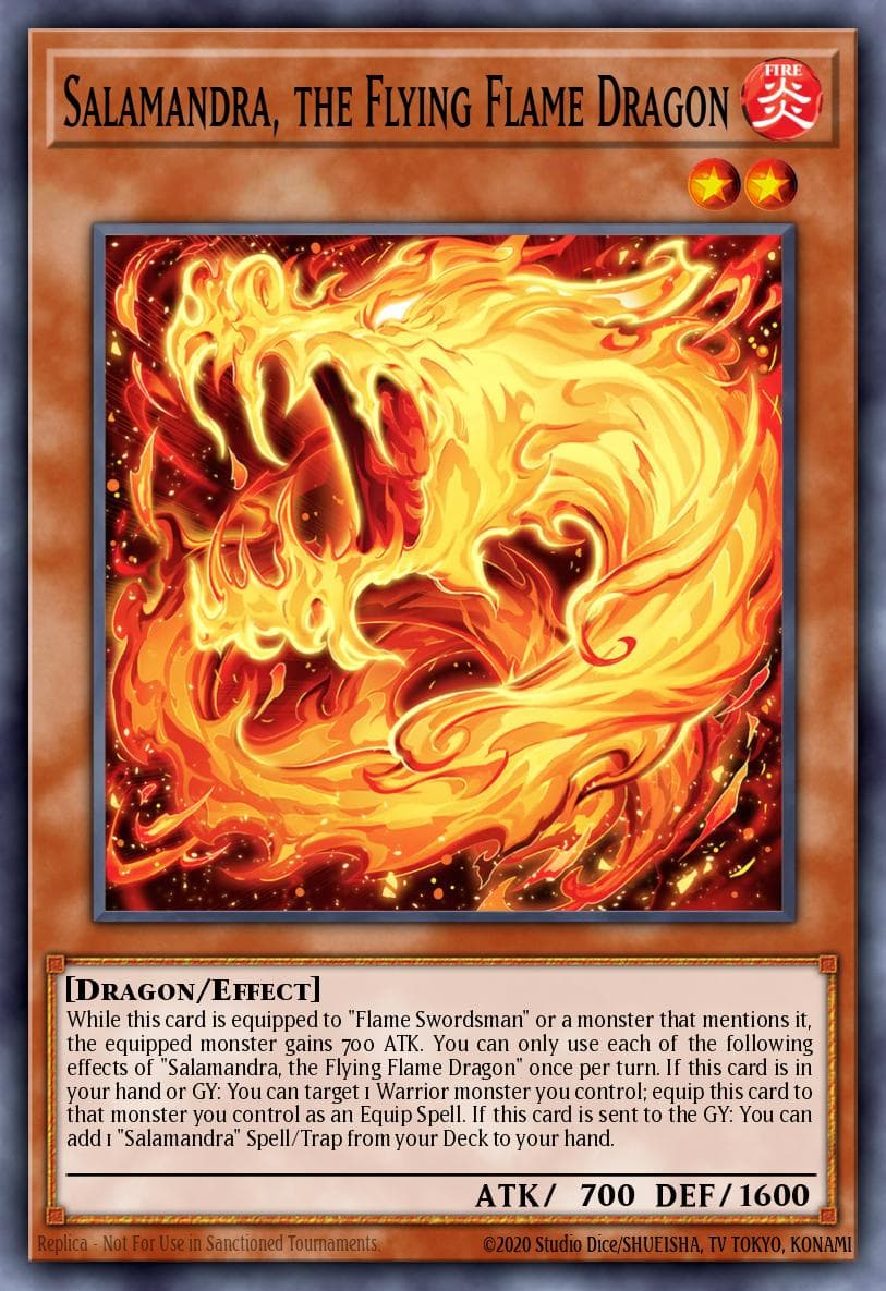 Salamandra, the Flying Flame Dragon Maze of Millennia card