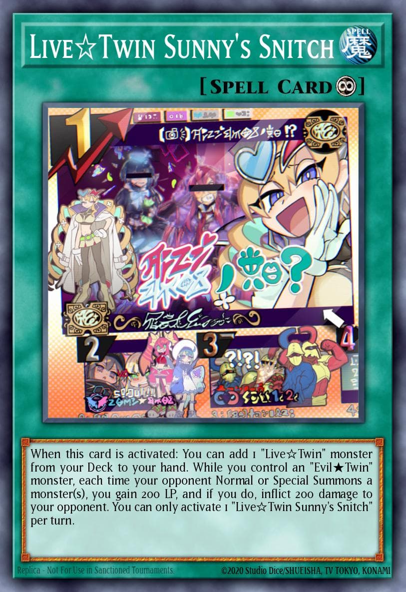 Live☆Twin Sunny's Snitch 2022 Tin of the Pharaoh's Gods card