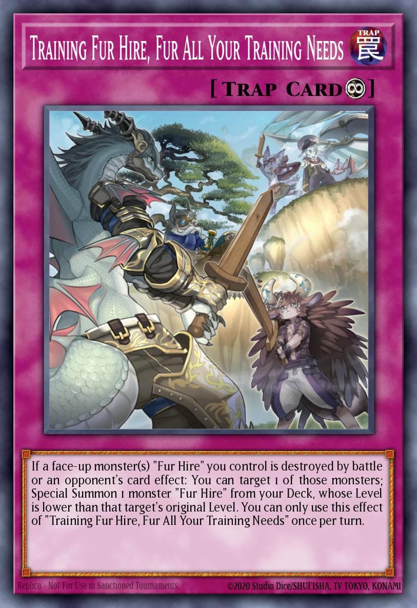 Training Fur Hire, Fur All Your Training Needs Dark Saviors card