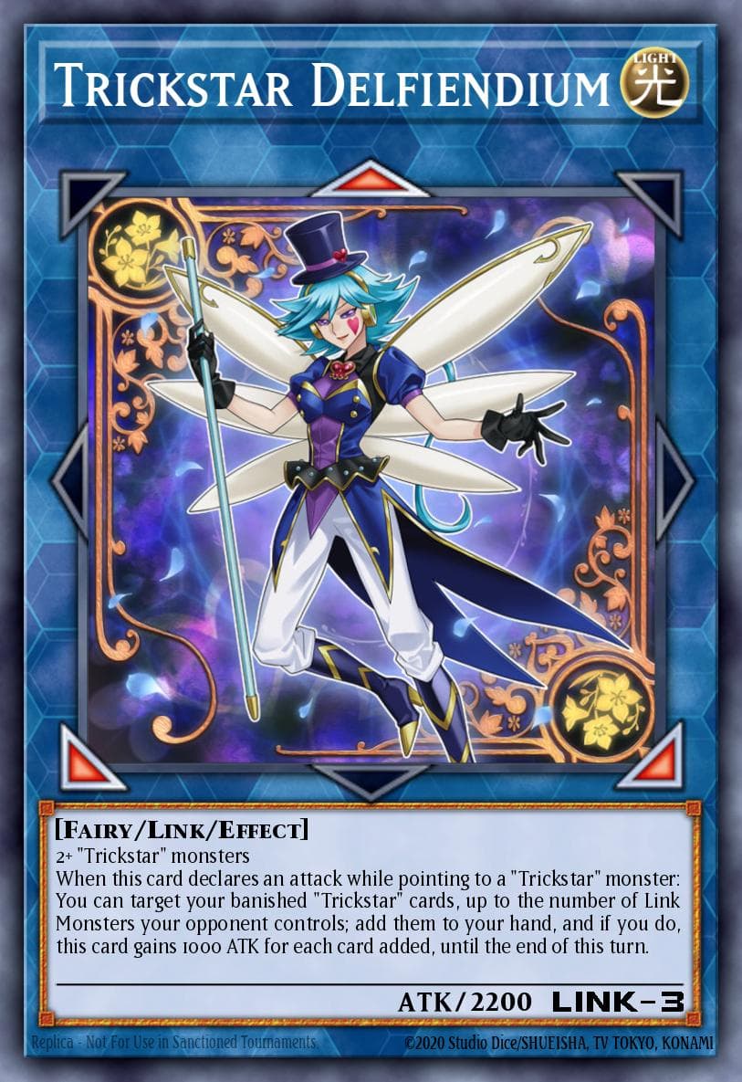 Trickstar Delfiendium Flames of Destruction Special Edition card