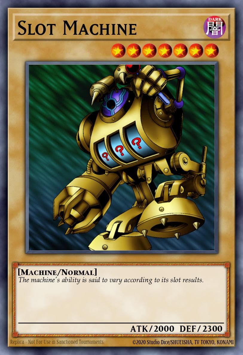 Slot Machine Spell Ruler card