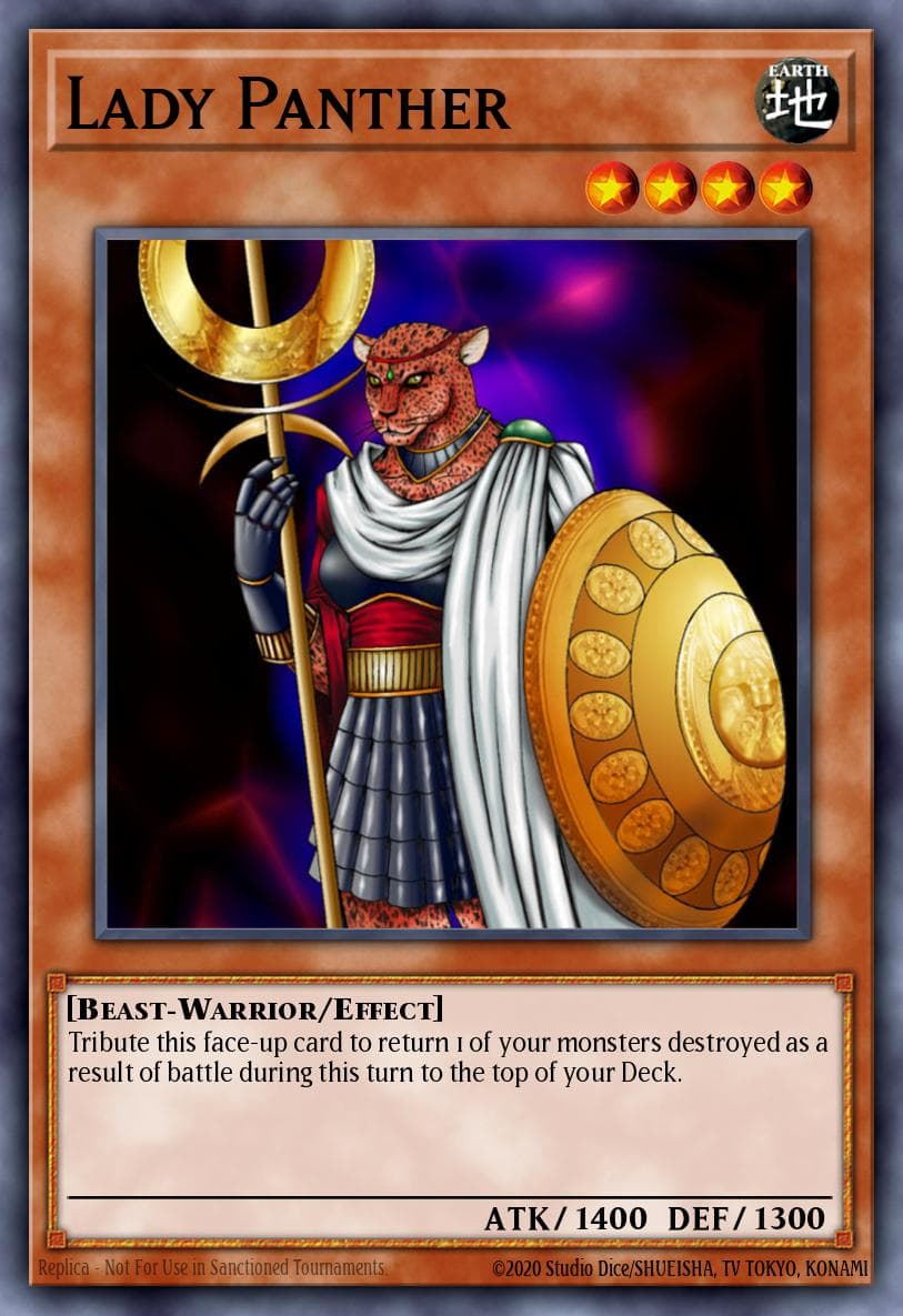 Lady Panther Labyrinth of Nightmare card