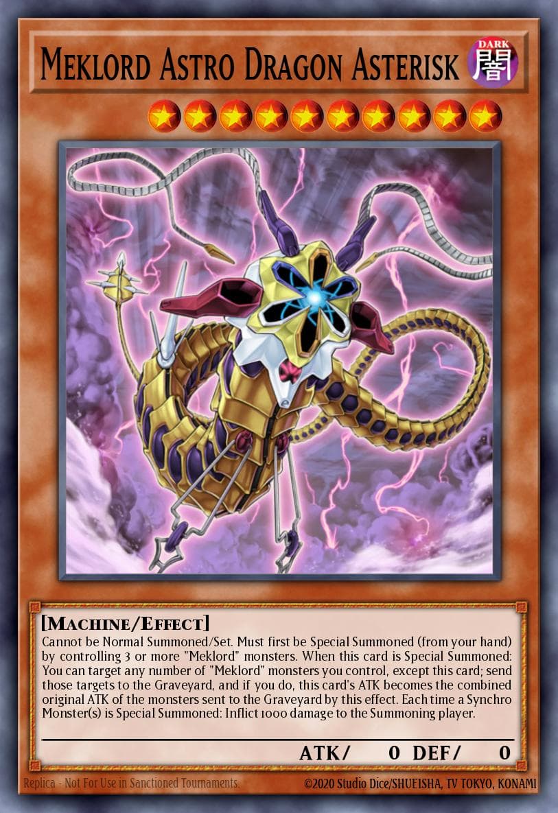 Meklord Astro Dragon Asterisk Legendary Duelists: Rage of Ra card