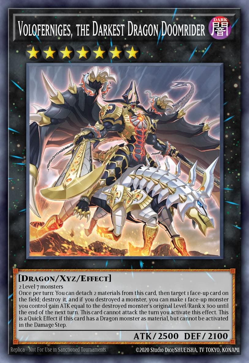 Voloferniges, the Darkest Dragon Doomrider 2022 Tin of the Pharaoh's Gods card