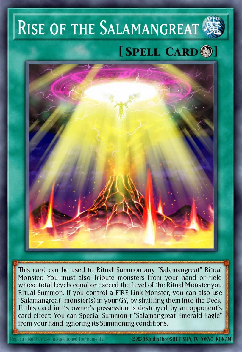 Rise of the Salamangreat 2019 Gold Sarcophagus Tin Mega Pack card