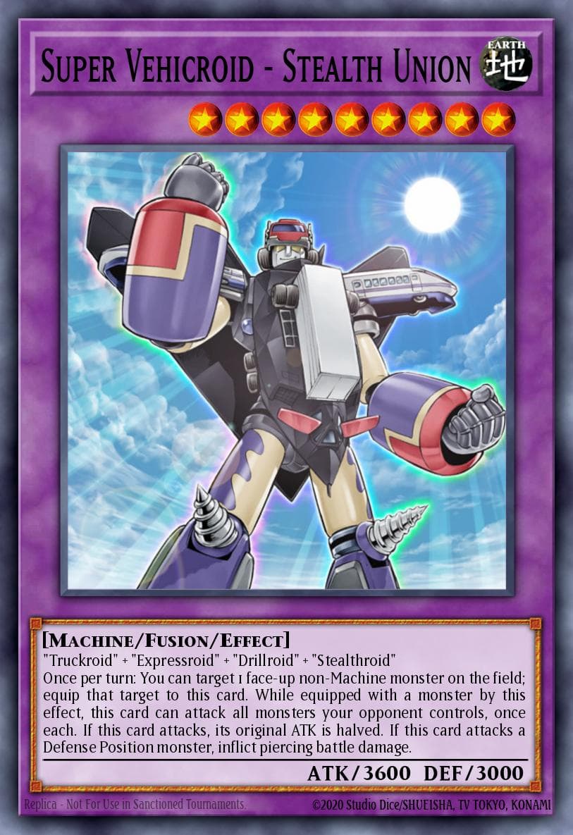 Super Vehicroid - Stealth Union Duel Overload card