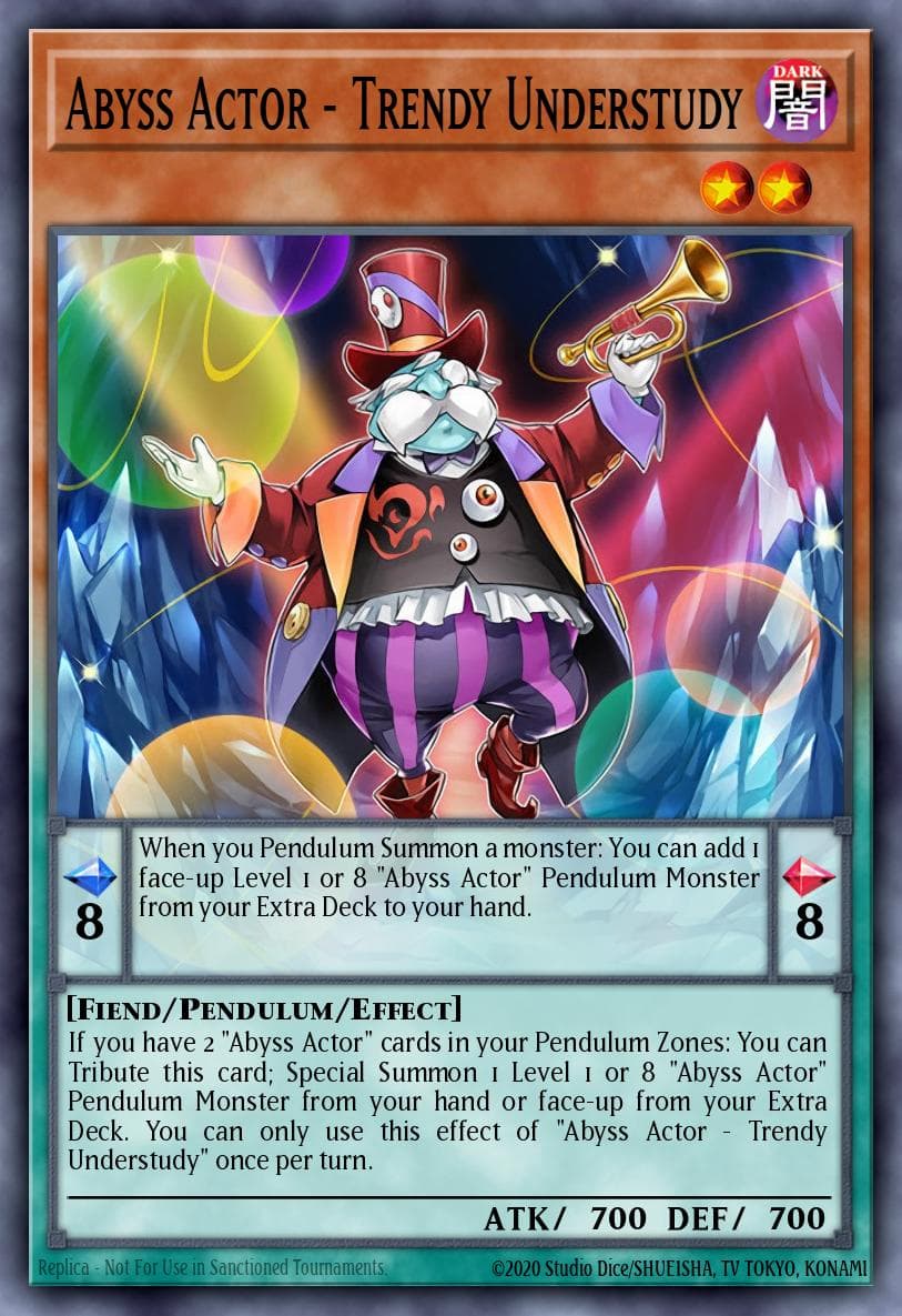 Abyss Actor - Trendy Understudy Code of the Duelist Special Edition card
