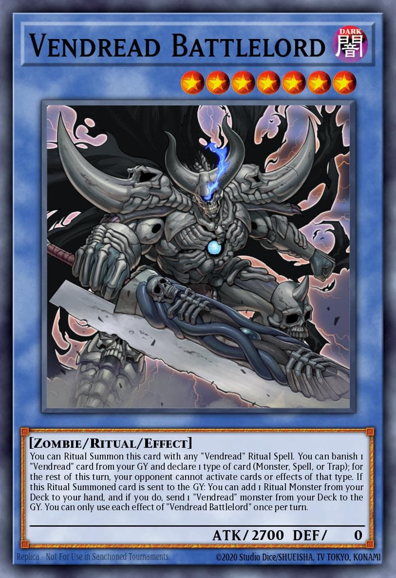 Vendread Battlelord Extreme Force Special Edition card
