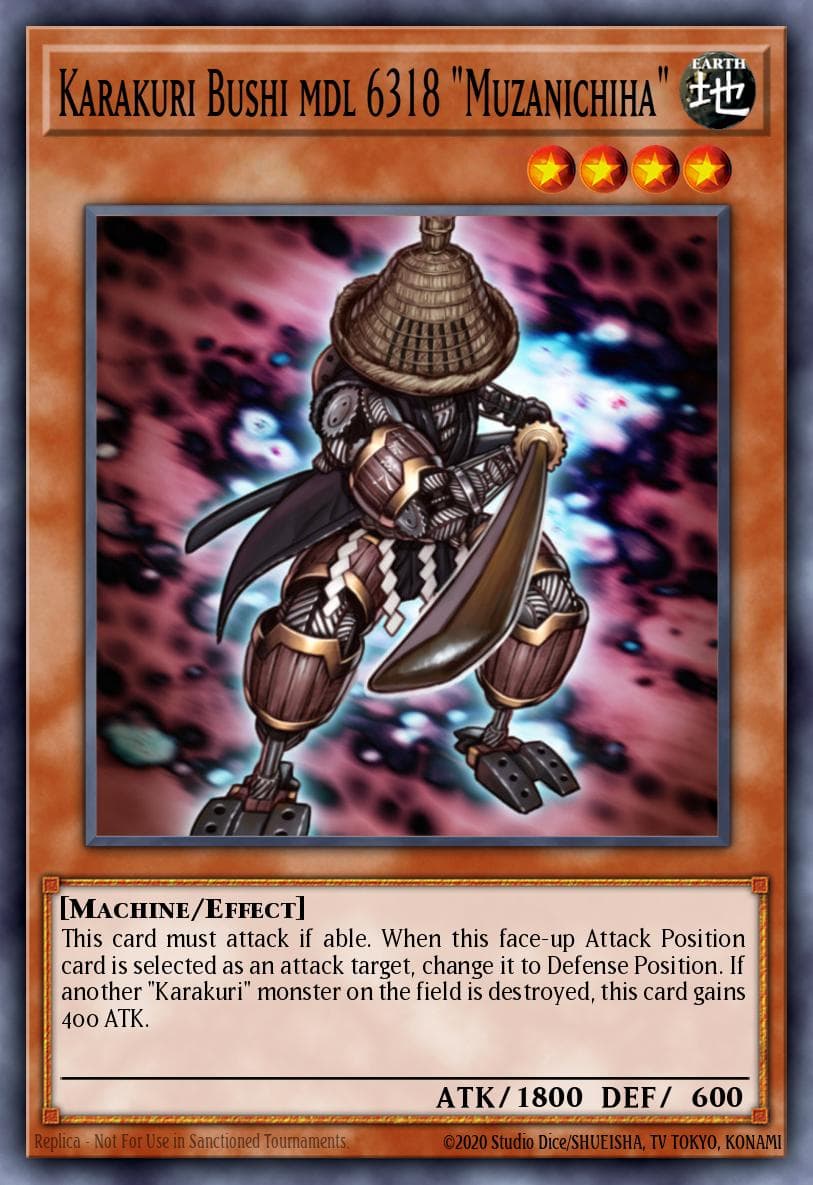 Karakuri Bushi mdl 6318 "Muzanichiha" Starstrike Blast Sneak Peek Participation Card card
