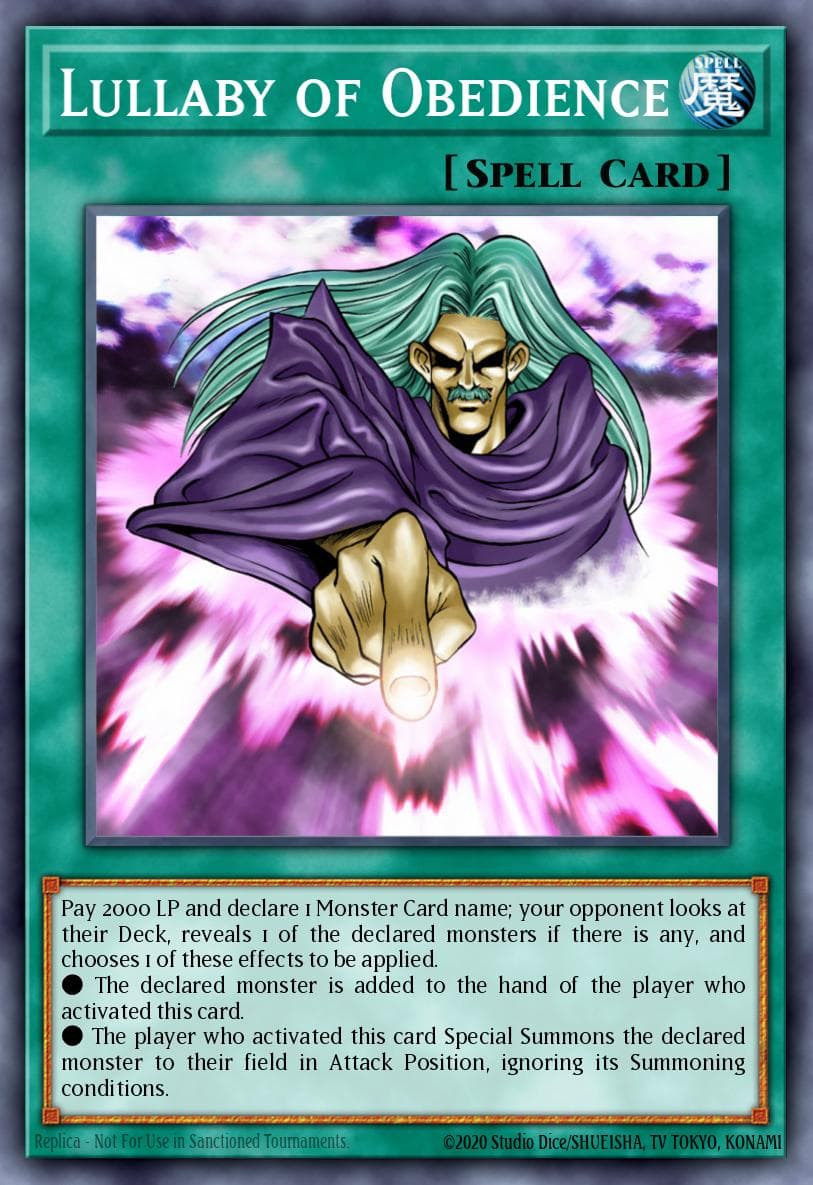 Lullaby of Obedience Duelist Pack: Rivals of the Pharaoh card