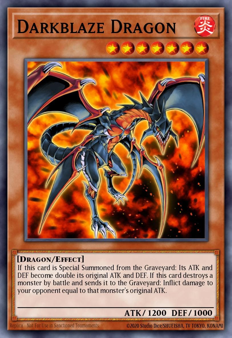 Darkblaze Dragon Rise of the True Dragons Structure Deck card