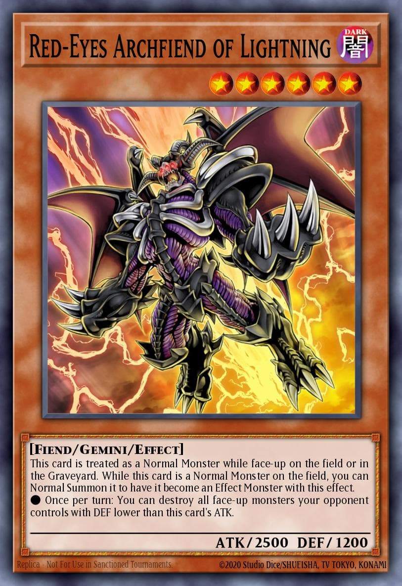 Red-Eyes Archfiend of Lightning Clash of Rebellions: Special Edition card