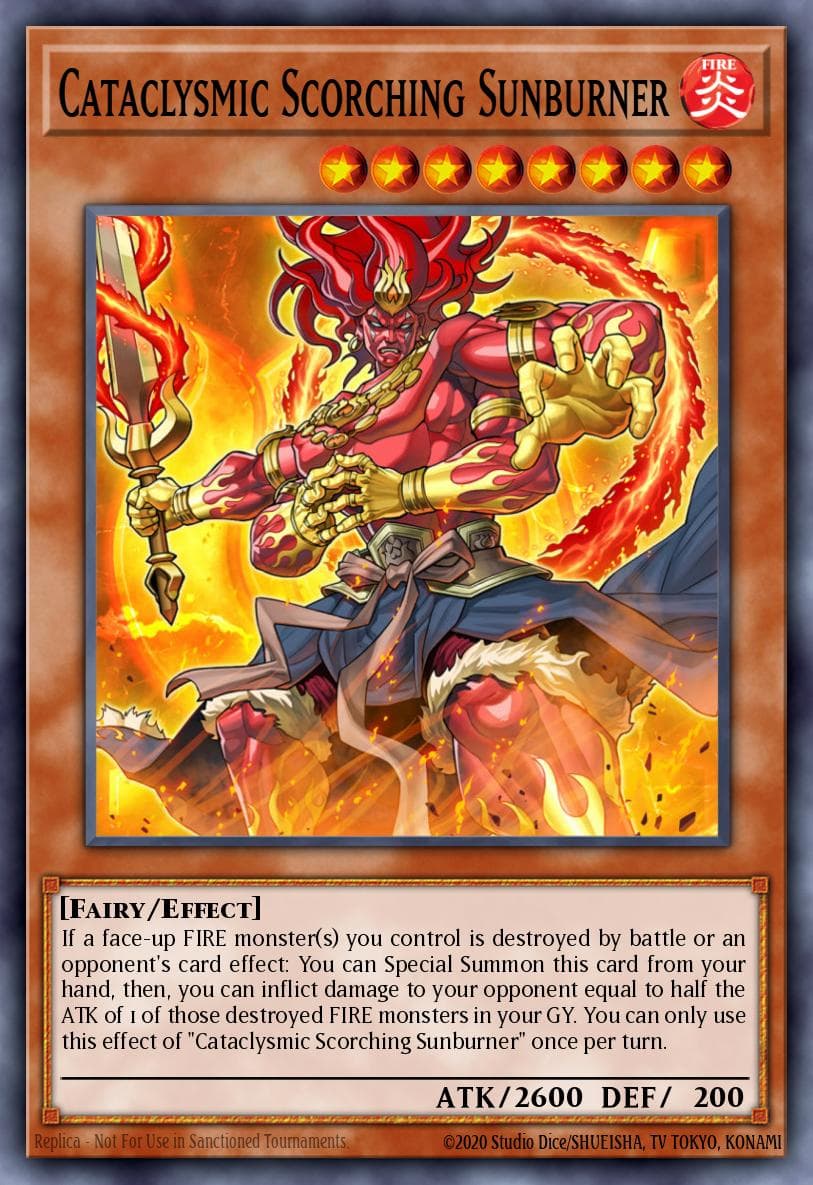 Cataclysmic Scorching Sunburner Savage Strike Special Edition card