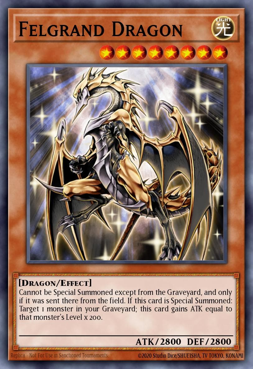 Felgrand Dragon 游戏王 card