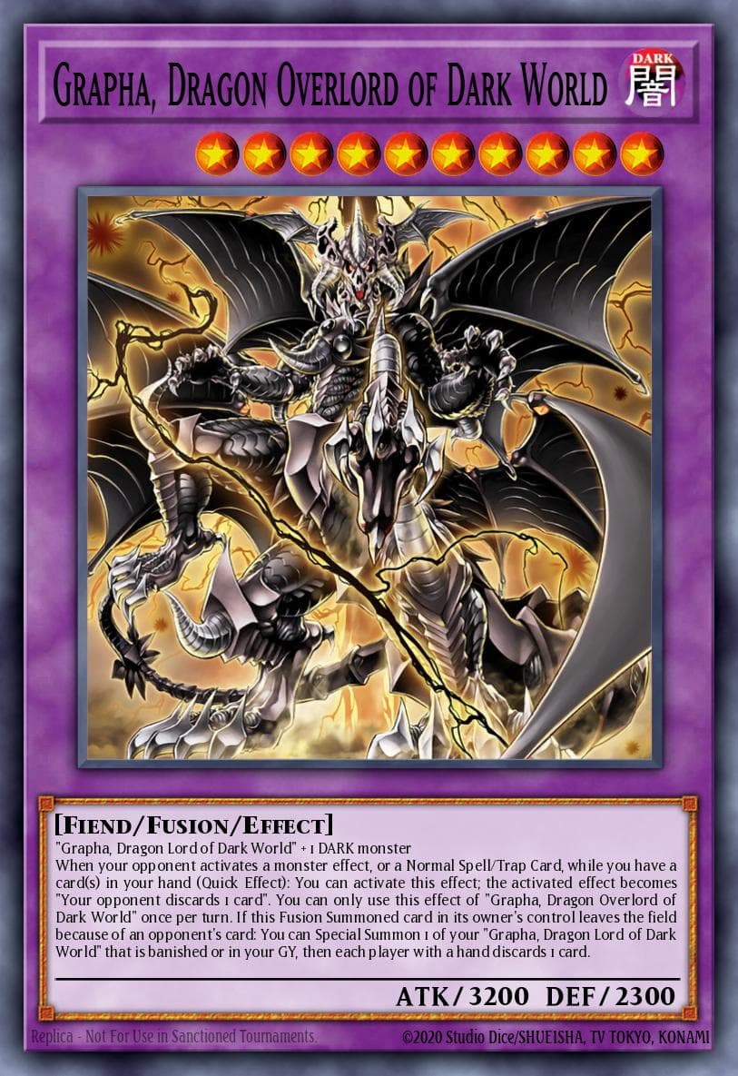 Grapha, Dragon Overlord of Dark World Structure Deck: Dark World card