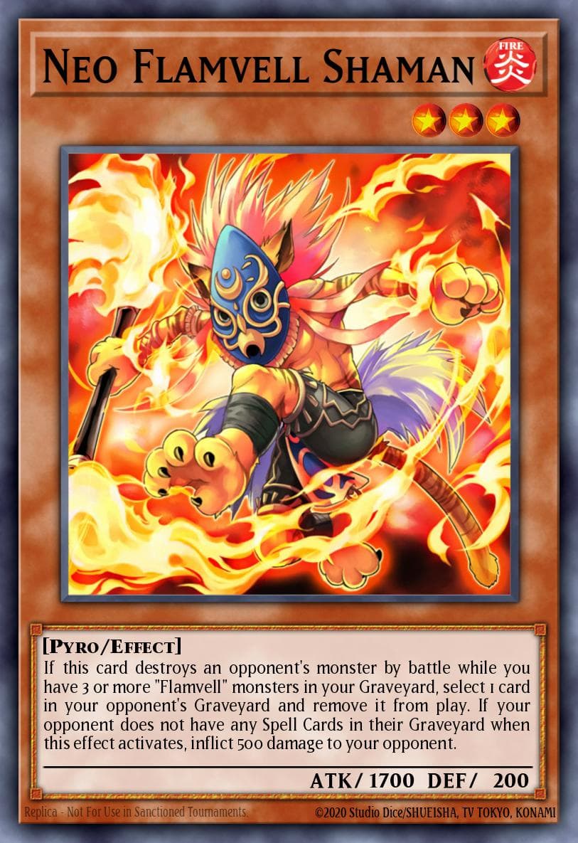 Neo Flamvell Shaman Hidden Arsenal 4: Trishula's Triumph card