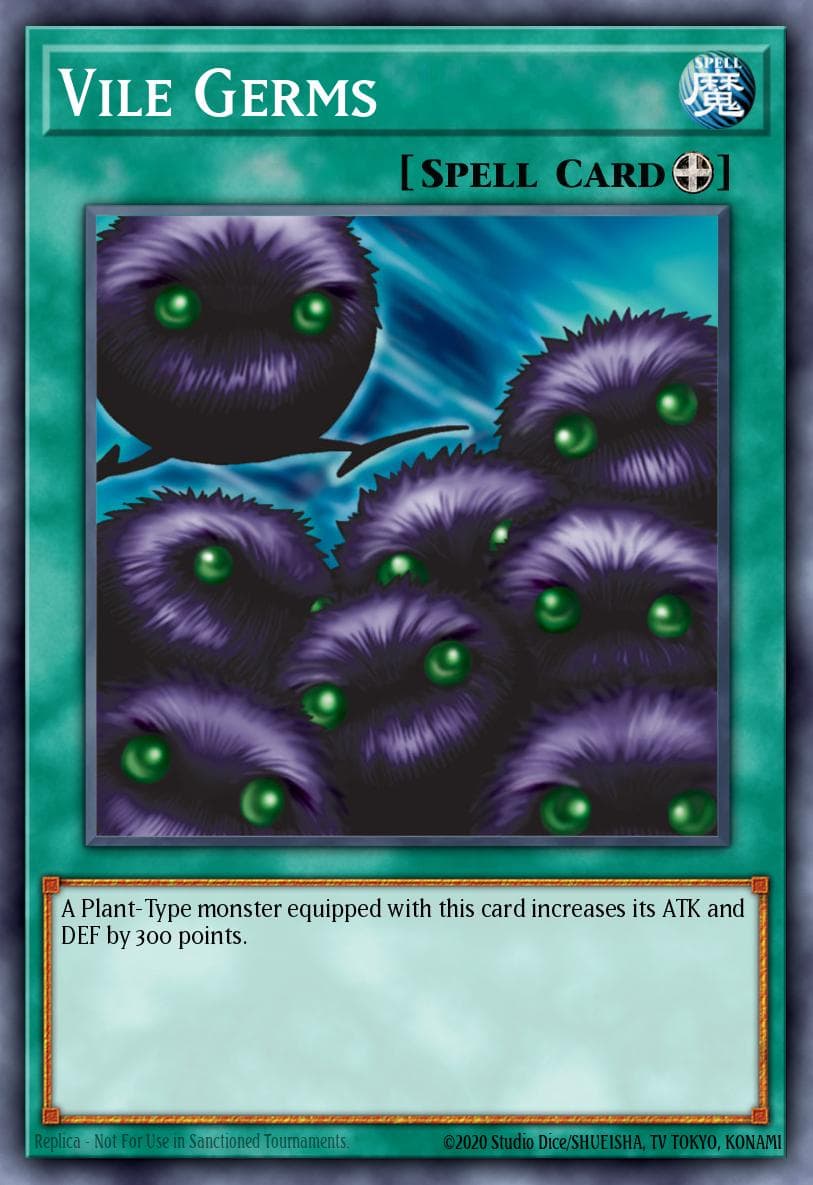 Vile Germs Legend of Blue Eyes White Dragon card