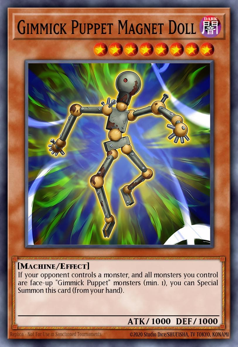 Gimmick Puppet Magnet Doll Premium Gold card