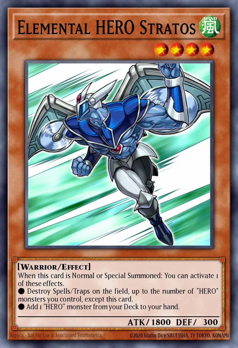 Elemental HERO Stratos Burst of Destiny card