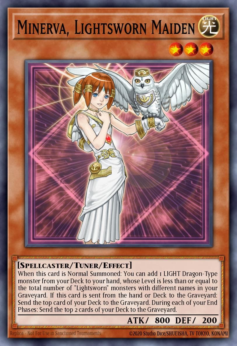 Minerva, Lightsworn Maiden Realm of Light Structure Deck card