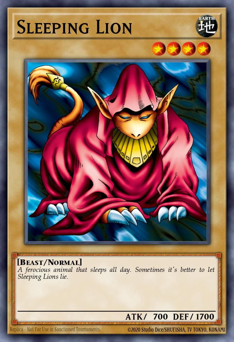 Sleeping Lion Tournament Pack 6 card