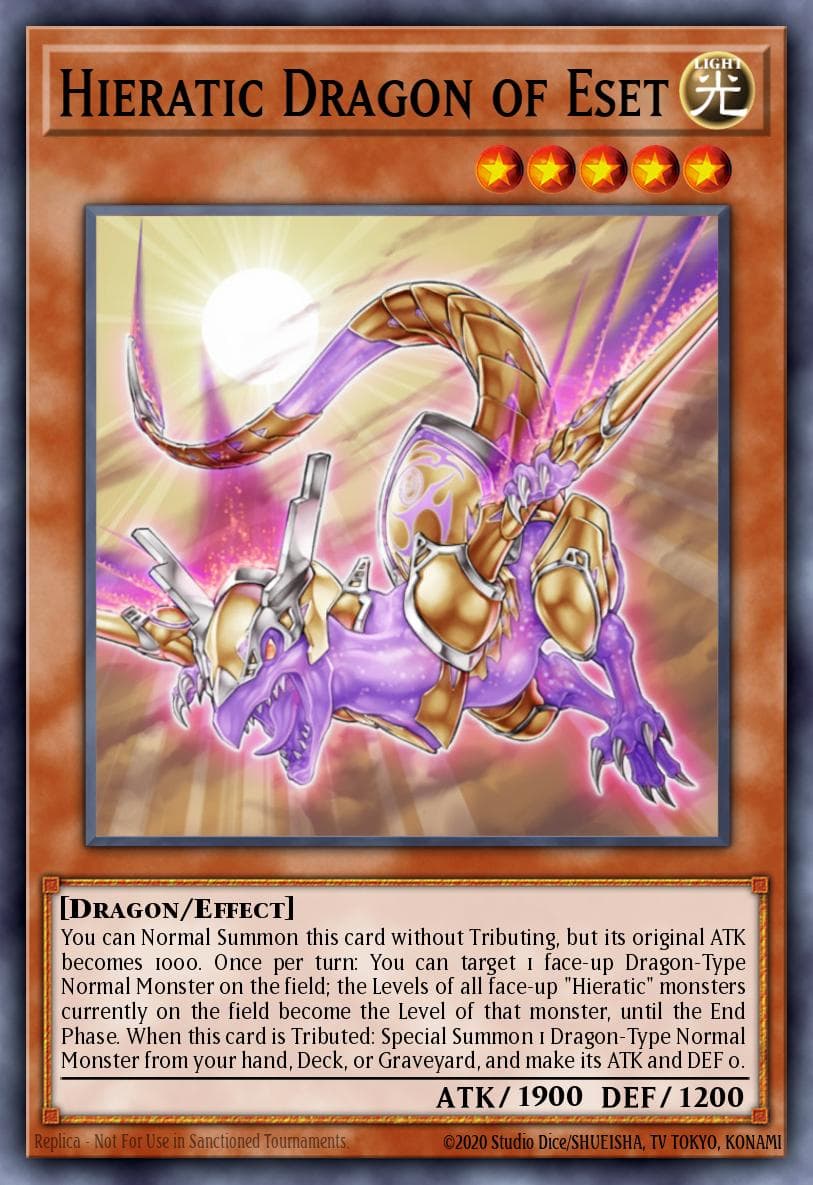 Hieratic Dragon of Eset Ghosts From the Past card