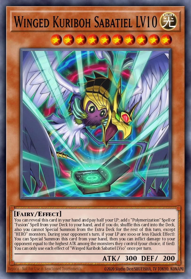 羽翼库里波・萨巴希尔 LV10 游戏王 card