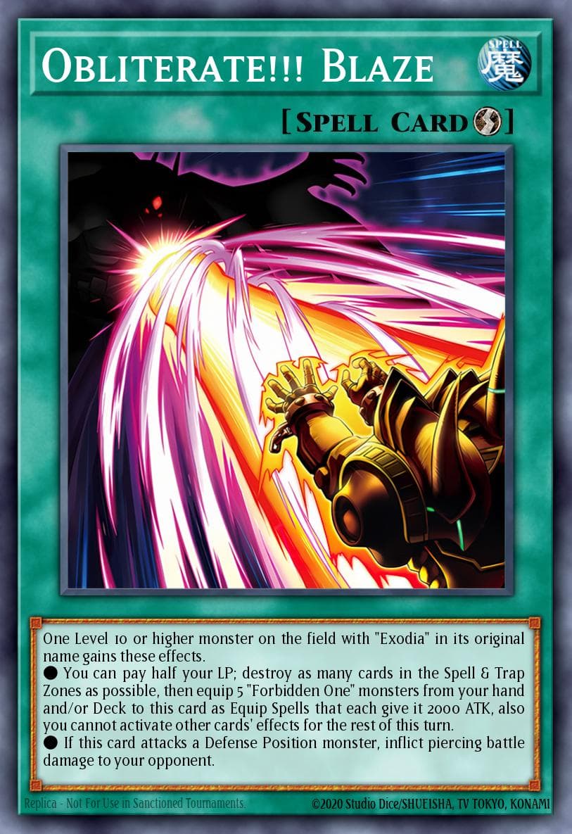 Obliterate!!! Blaze The Infinite Forbidden card