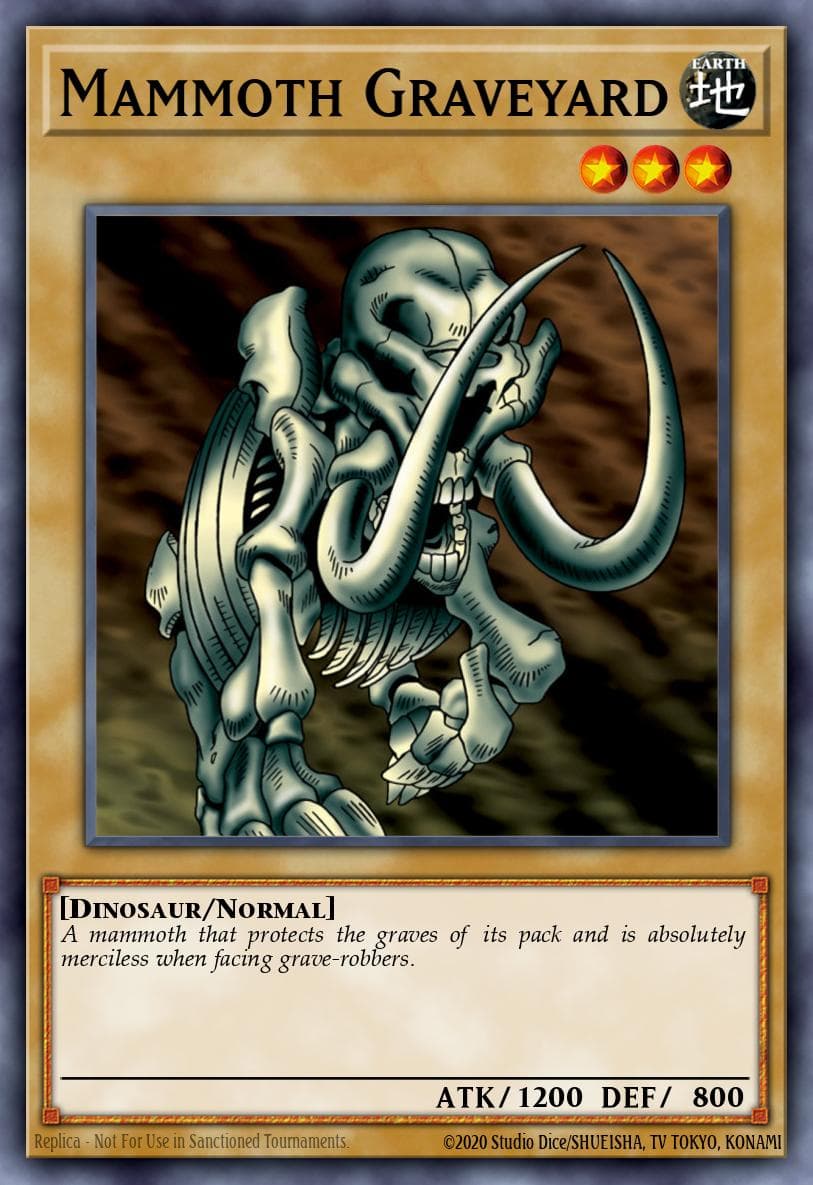 Mammoth Graveyard Magic Ruler card