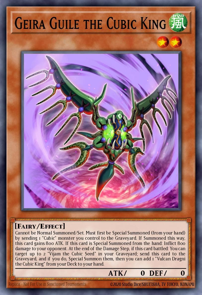 Geira Guile the Cubic King Yu-Gi-Oh! The Dark Side of Dimensions Movie Pack: Gold Edition card