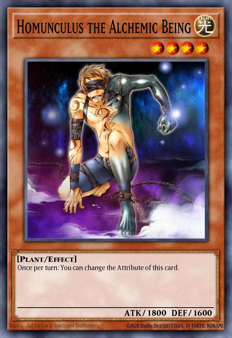 Homunculus the Alchemic Being HERO Strike Structure Deck card